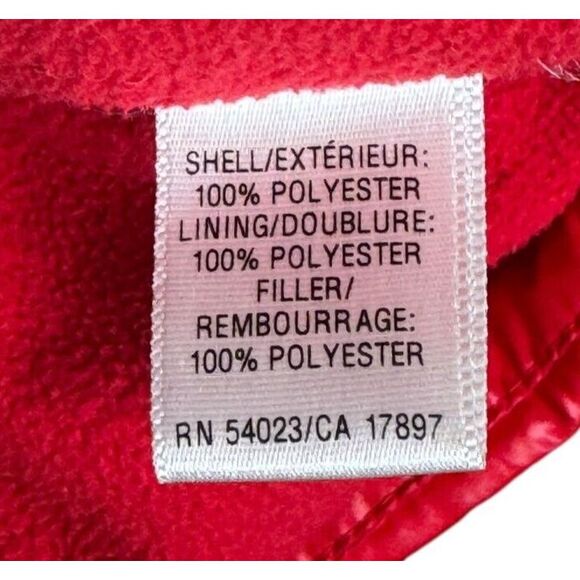 Old Navy Womens Vests Puffer Full Zip Rib Knit Collar Lined Sleeveless Red Small - Picture 10 of 10